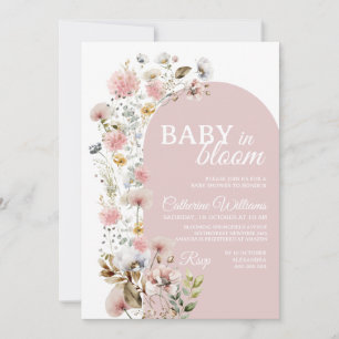 Invitation Baby In Bloom Bébé Fait Son Entrée