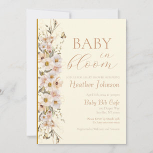Invitation Baby In Bloom Bohème Baby Shower Neutre