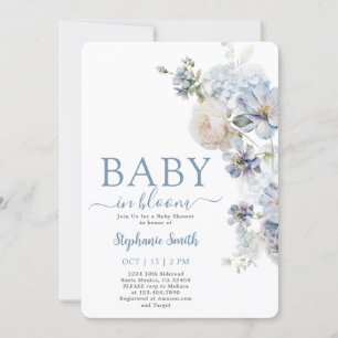 Invitation Baby in Bloom Boy Baby shower