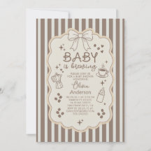 Baby is Brewing Espresso Coffee Party Baby Shower
