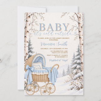 Invitation Baby It's Cold Outside Baby Shower hivernal