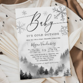 Invitation Baby It's Cold Outside Gender Neutral Baby shower