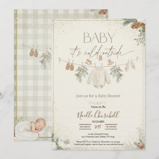 Invitation Baby It's Cold Outside Winter Baby Shower 