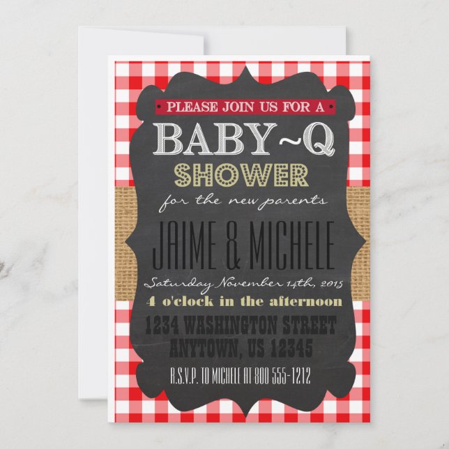 Invitation Baby-Q 5x7 (Devant)