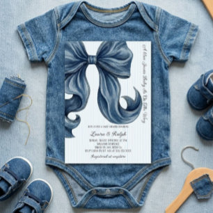 Invitation Baby-Shopping en Jean Bleu