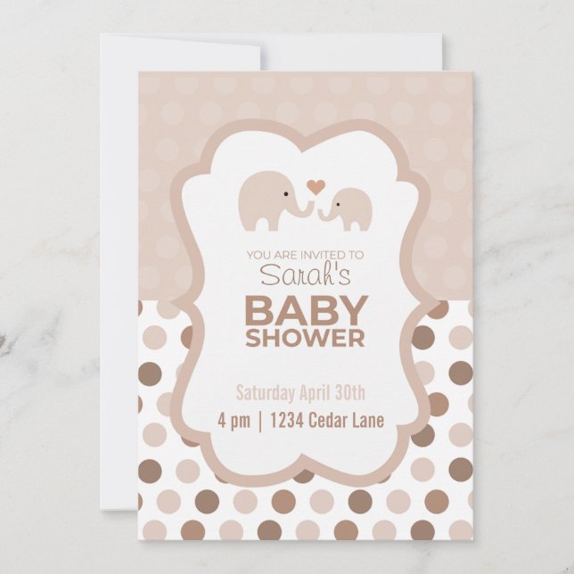 Invitation Baby shower (Devant)