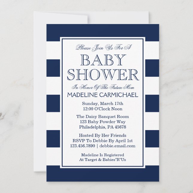 Invitation Baby shower (Devant)