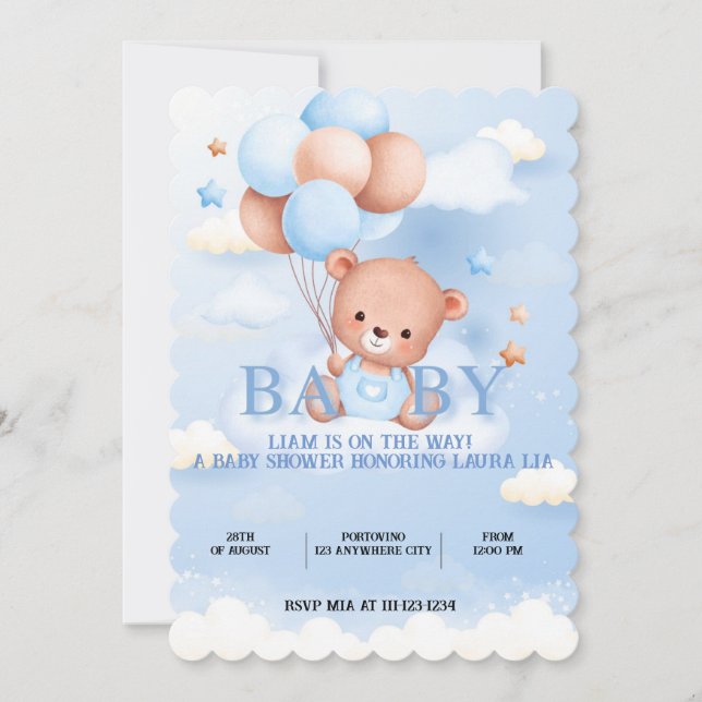 INVITATION BABY SHOWER (Devant)
