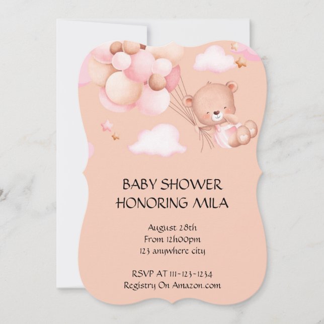 INVITATION BABY SHOWER (Devant)