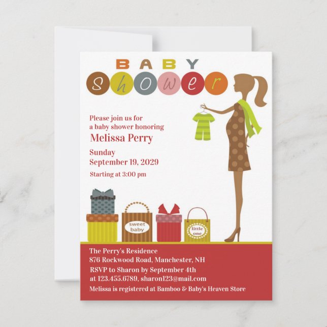 Invitation baby shower (Devant)