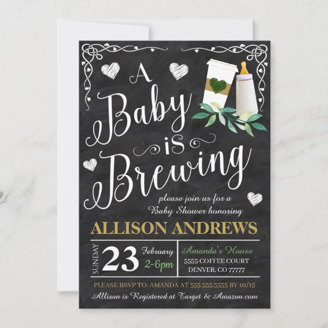 Invitation Baby shower (Devant)