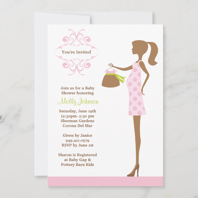 Invitation Baby shower (Devant)