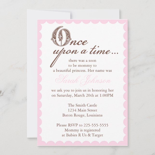 Invitation Baby shower (Devant)