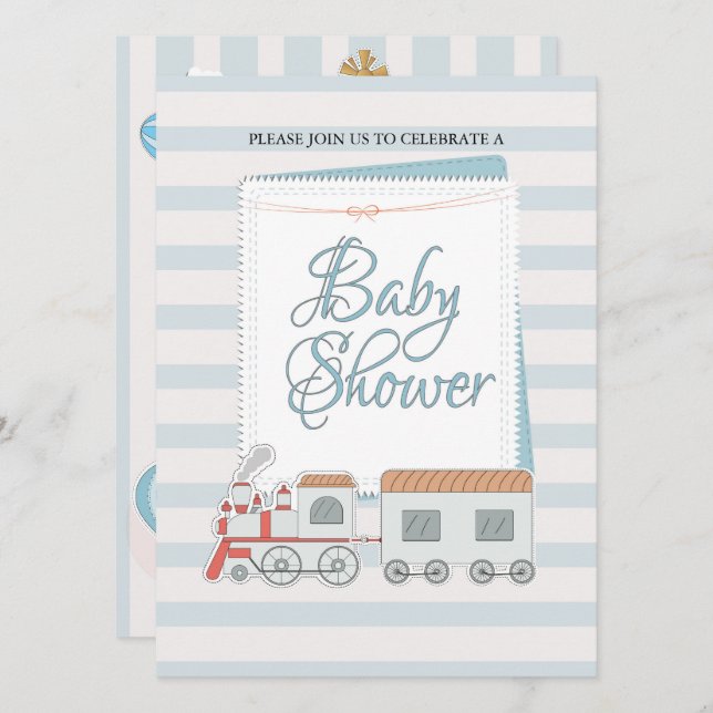 Invitation Baby shower (Devant / Derrière)