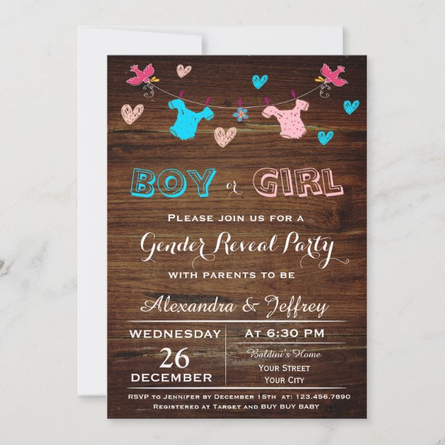Invitation Baby shower (Devant)