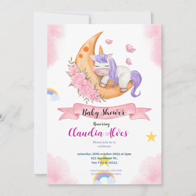Invitation Baby shower (Devant)