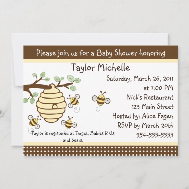 Invitation Baby shower (Devant)
