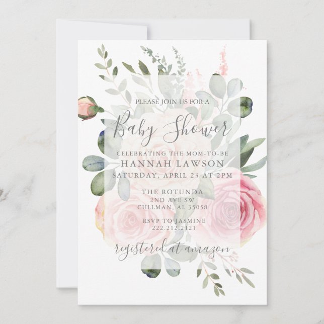 Invitation baby shower (Devant)