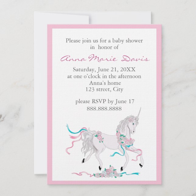 Invitation Baby shower (Devant)