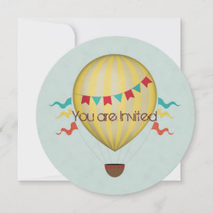 Invitation Baby shower à ballon à air chaud