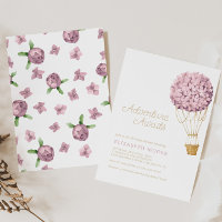 Baby shower à ballon à air Hydrangea Floral |