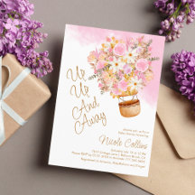 Baby shower à bulles florales roses