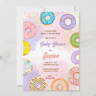 Invitation Baby shower à Donut