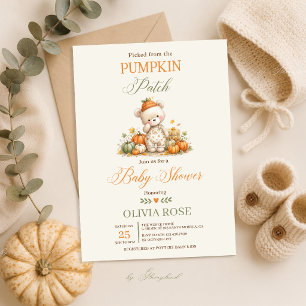 Invitation Baby Shower à la Patch de Citrouilles