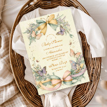 Baby shower à papillon lunaire