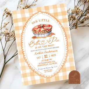 Invitation Baby shower à tarte à la coquette de la boîte d'au
