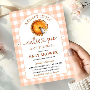 Invitation Baby shower à tarte Cutie