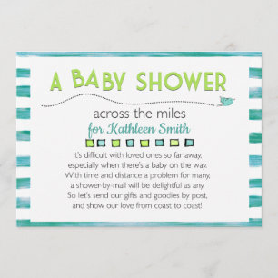 Invitation Baby shower à travers les kilomètres