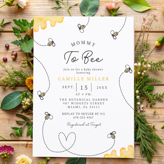 Invitation Baby shower à venir à la main (Créateur téléchargé)