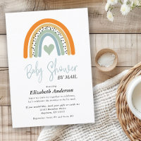 Baby shower Abstrait Rainbow Boy par courrier