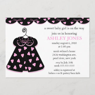 Invitation Baby shower adorable de robe de bébé