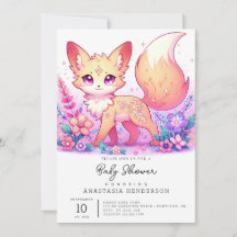 Baby Shower Adorable Renard Fantastique