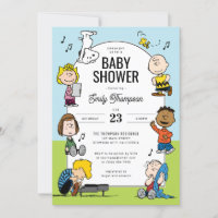 Baby shower amusant de caractère cacahuètes