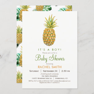 Invitation Baby shower ananas