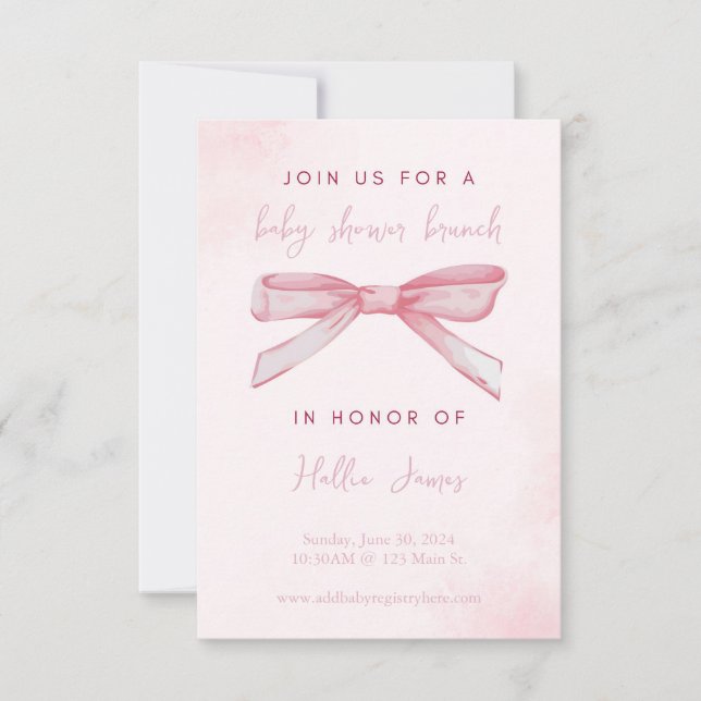 Invitation baby shower arc (Devant)