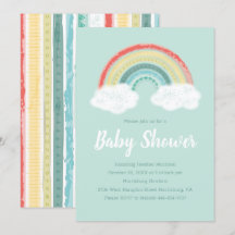 Baby shower arc-en-ciel