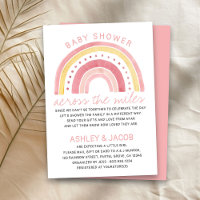 Baby shower arc-en-ciel à travers les kilomètres f