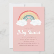 Baby shower arc-en-ciel Boho