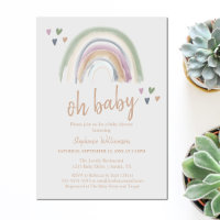 Baby shower arc-en-ciel bouché Boho