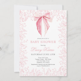 invitation Baby shower arc rose