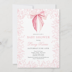 invitation Baby shower arc rose