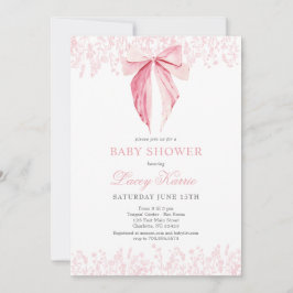invitation Baby shower arc rose