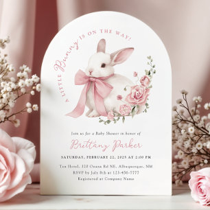 Invitation Baby Shower Arch Petit Lapin