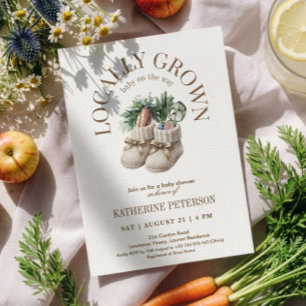 Invitation Baby Shower au Marché de Producteurs Locaux
