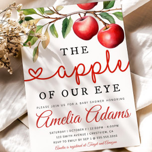 Invitation Baby shower Automne Invitation, Pomme De Notre Oei