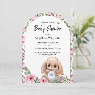 Invitation baby shower avec un design mignon
